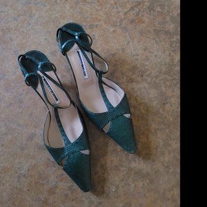 Green Monolo Blahnik Heel | 40